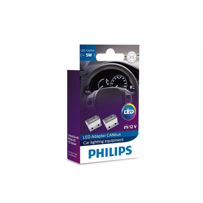 2x Philips CANbus Adapter für W5W LED 12956X2